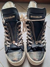 Sneakers Gioselin N.39 Argento e Borchie