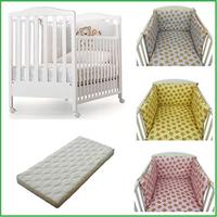 LETTINO BIMBI marca "PALI" bianco con ORSETTI