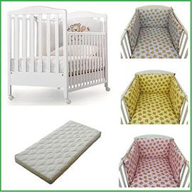 LETTINO BIMBI marca "PALI" bianco con ORSETTI