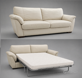 divano letto in pelle