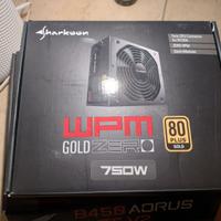 Sharkoon WPM Gold Zero 750W, 80 Plus Gold