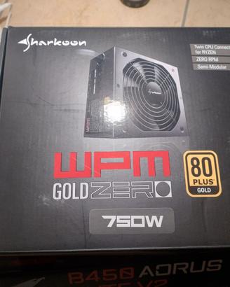 Sharkoon WPM Gold Zero 750W, 80 Plus Gold
