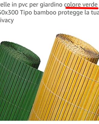 Arella x recinzione colore verde