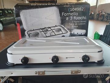 Fornello 3 fuochi Kemper casa e campeggio