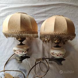 Abatjour lume da tavolo stile liberty anni 50