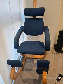 sedia ergonomica posturale a dondolo