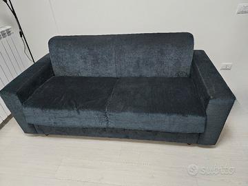 divano letto 4 posti con rete e materasso