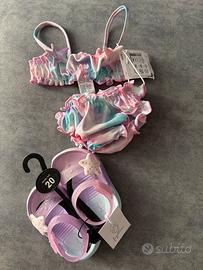 Costume e ciabattine bimba