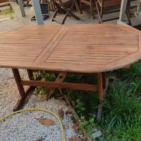 Tavolo in legno da esterno + 6 sedie