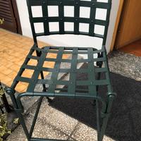 Sedia per esterno in ferro battuto