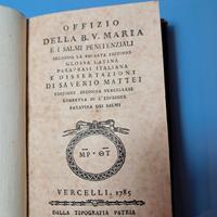 Libro da collezione 1785