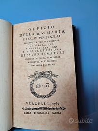 Libro da collezione 1785