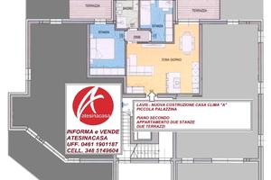 Nuovo due stanze con terrazzini