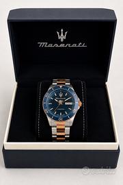 Maserati Orologio Uomo Automatico Blu/ Rosé Gold