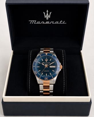 Maserati Orologio Uomo Automatico Blu/ Rosé Gold