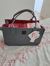 Plaid con borsa in feltro Daunex morbidi abbracci