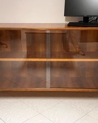 Mobile basso vetrina vintage mid century modern