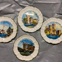 Set piatti dipinti a mano di Garda e Verona