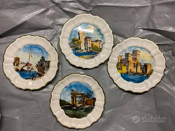 Set piatti dipinti a mano di Garda e Verona