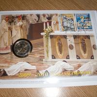 Vaticano - BUSTA FILATELICO-NUMISMATICA 2010
