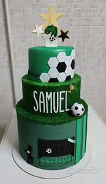 Torta scenografica tema calcio