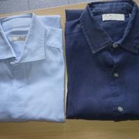 set 2 camicia manica lunga celeste blu GHREmporio
