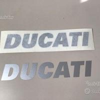 Adesivo originale ducati serbatoio grigio chiaro