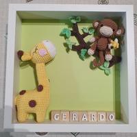 cornice   con amigurumi