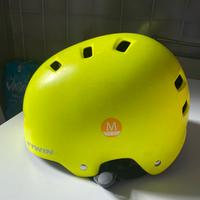 Caschetto bici btwin giallo