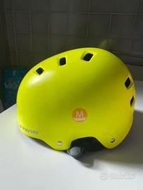 Caschetto bici btwin giallo