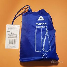 Pantalone antivento impermeabile azzurro XL.