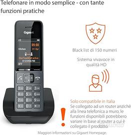 Gigaset COMFORT 520 - DECT Telefono - Dal Design E