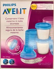 Vasetti set completo conservazione latte materno