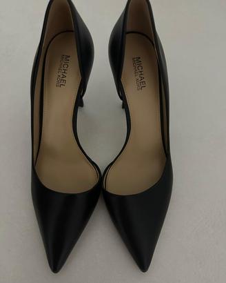 Décolleté Michael Kors Nere Pelle Tacco - 36.5