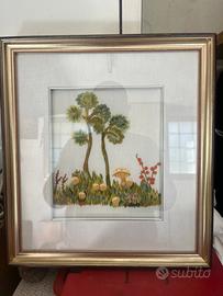 Quadro ricamato a mano
