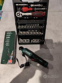 Set cricchetto ricaricabile e inserti parkside 