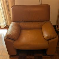 Poltrona busnelli in pelle anni 70