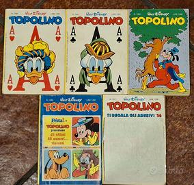 Lotto Topolino anni ’80 N 1560-1561-1566-1595-1571
