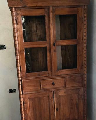 Vetrinetta in legno stile rustico 