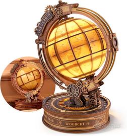 Puzzle 3D in legno Star Orbit Globe con luci LED –
