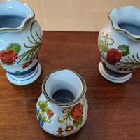 Lotto 3 vasetti in ceramica di Faenza