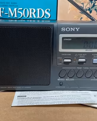 radio Sony ICF-M50rds 3 bande AM SW FM rds