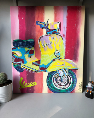 Quadri quadro fatto a mano tempera su tela