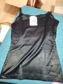 Lovable Canotta nera a costina meryl