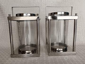 Design. Coppia di lanterne portacandela