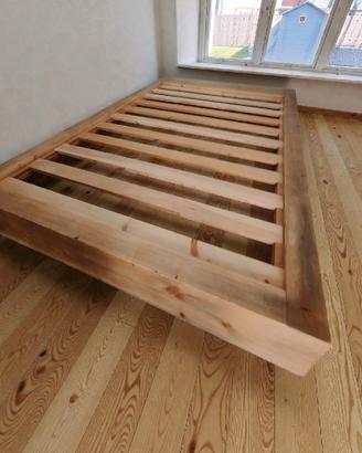 struttura letto in legno massello alla francese 