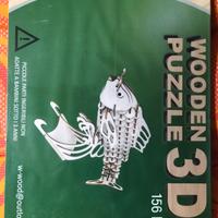 puzzle tridimensionale in legno "Carpa"