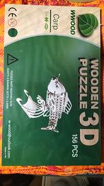 puzzle tridimensionale in legno "Carpa"