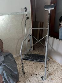 Girello ascellare anziani in acciaio