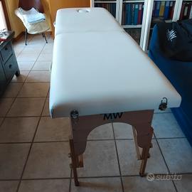 lettino pieghevole per massaggi con accessori